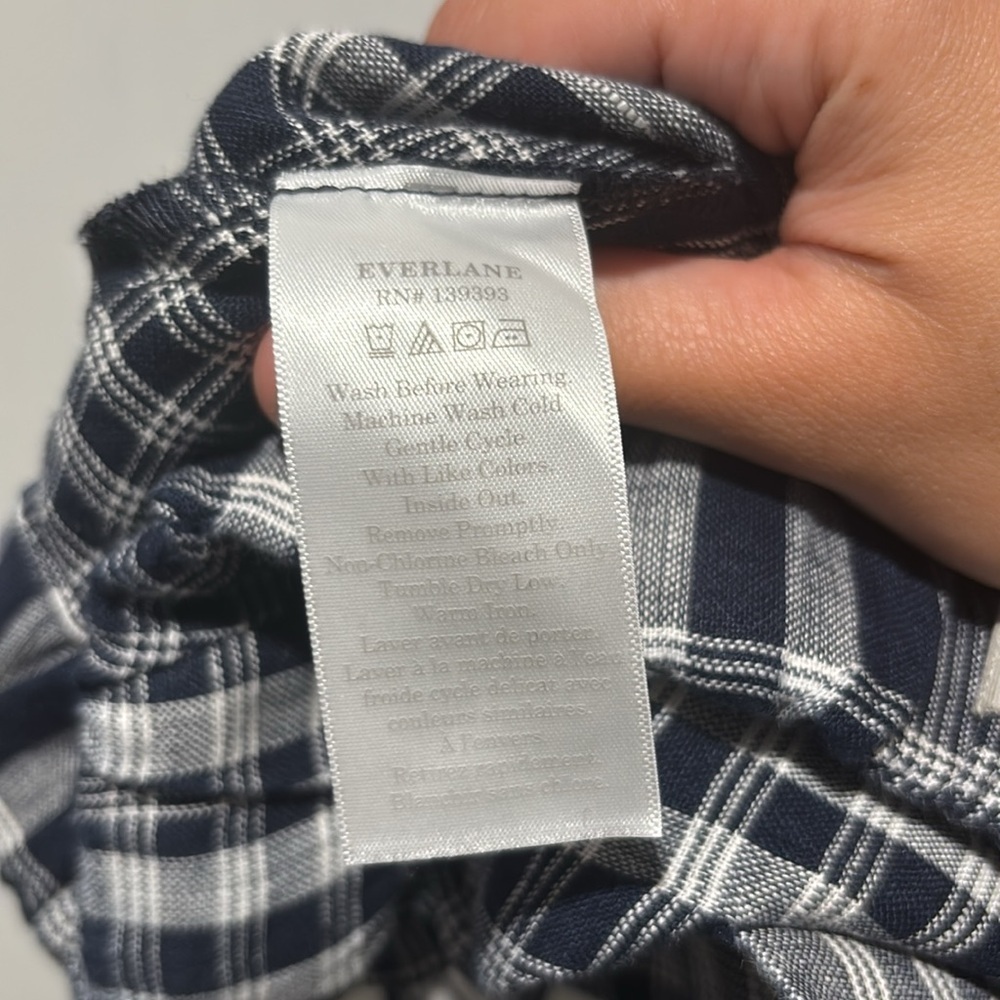 New EVERLANE plaid barrel pants - Picture 10 of 11